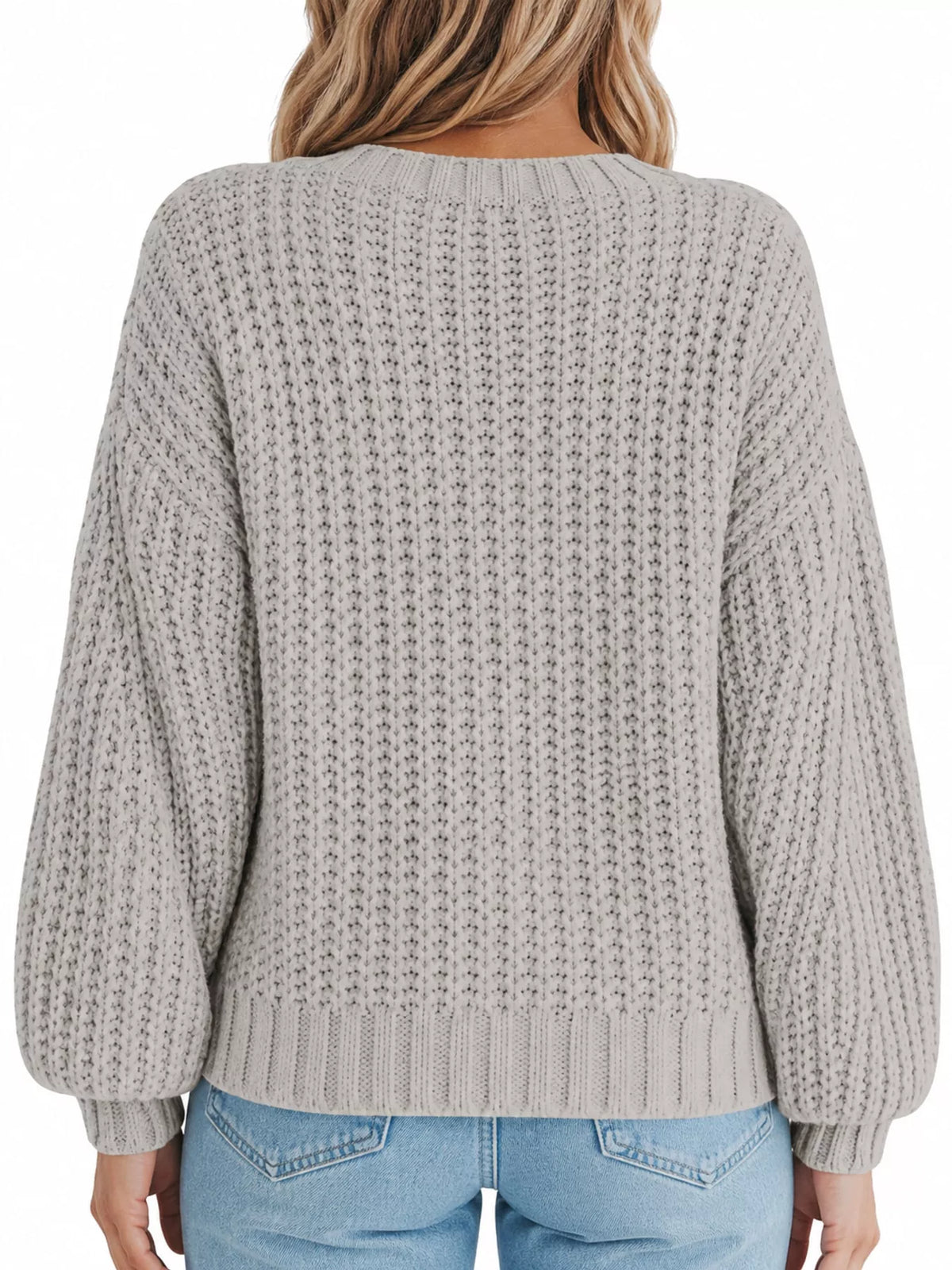 Full Size Chunky Knit Button-Down Cardigan Plus Size