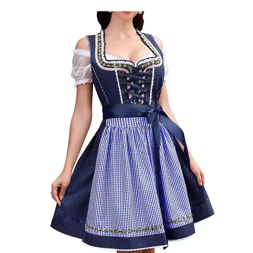 Dirndl Dress Oktoberfest Women Costume Bavarian Traditional