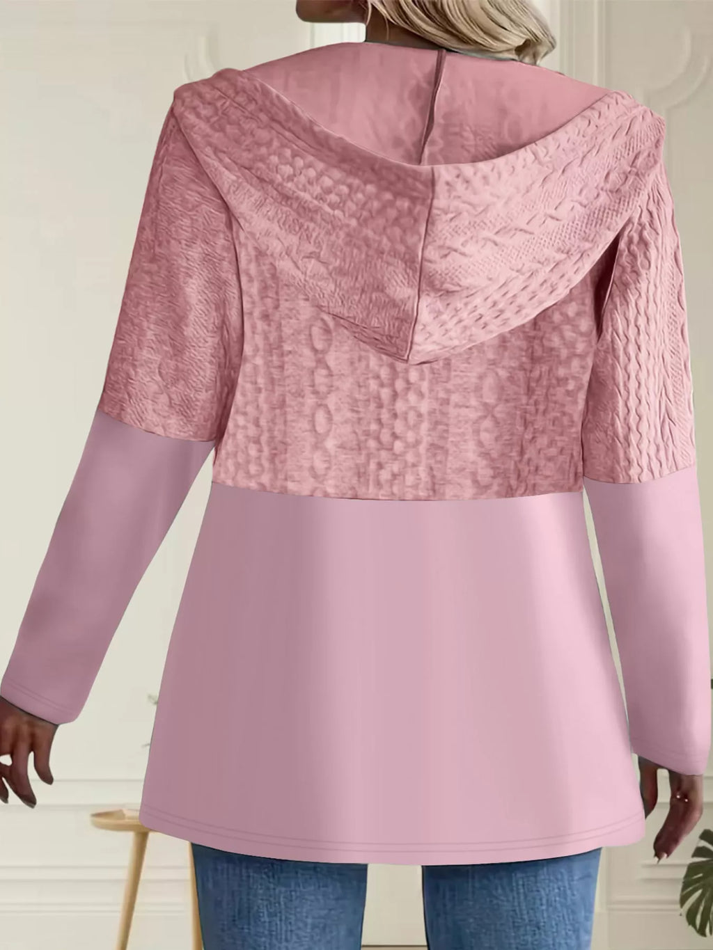 Full Size Hooded Zip-Up Jacket Plus Size