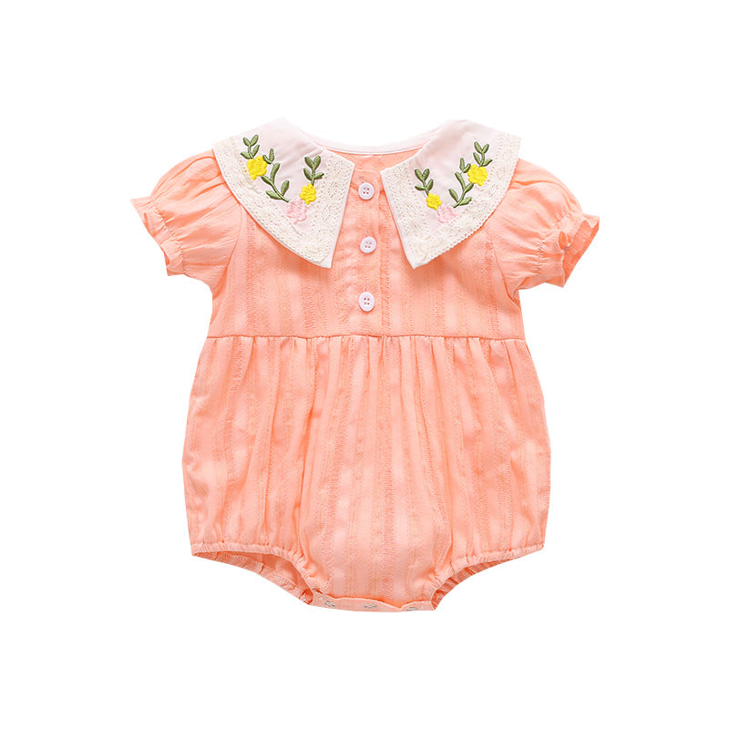 Printed Summer Romper Bum-covering Bodysuit