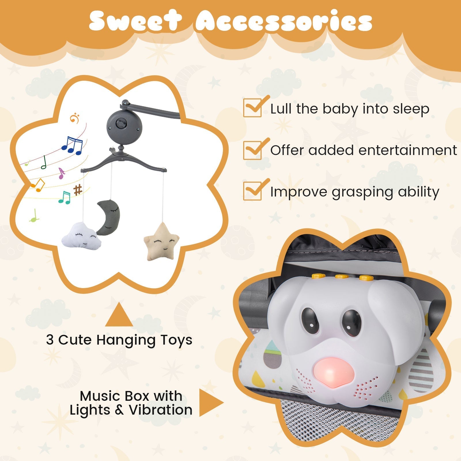 Multi-Functional Baby Playpen with Mattress and Removable Changing Table