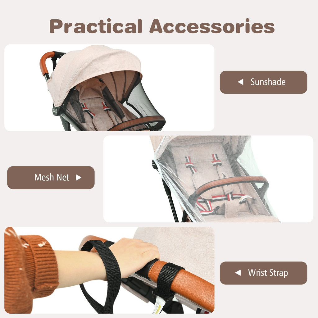 Lightweight Aluminium Frame Baby Stroller with Net