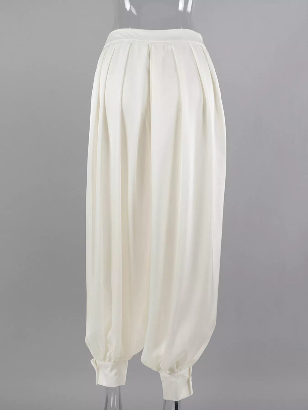 High-Waisted Satin Balloon Pants