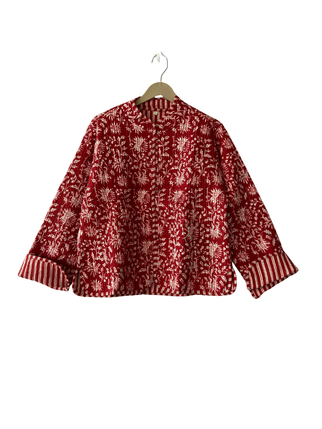 The Charlotte Jacket in Crimson Bloom