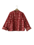 The Charlotte Jacket in Crimson Bloom