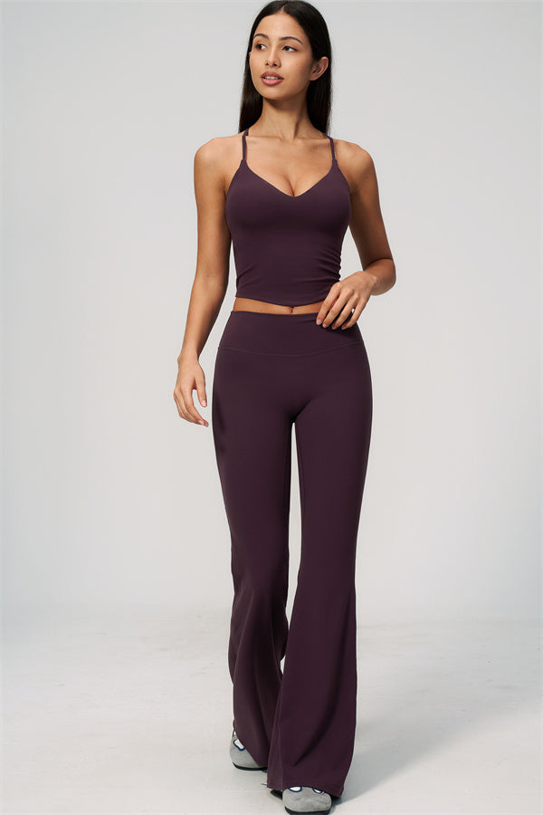 The Zura Tank Top Flared Leggings 2-Piece Set