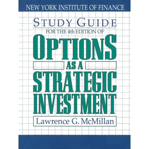 Study Guide for the 4th Edition of Options as a Strategic Investment: Fourth Edition - Paperback