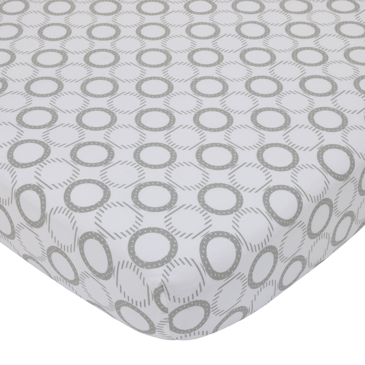 NoJo Dreamer Gray Elephant 8-Piece Nursery Crib Bedding Set