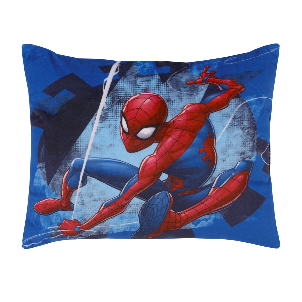 Spider-Man to the Rescue Blue and Red Plush Toddler Pillow