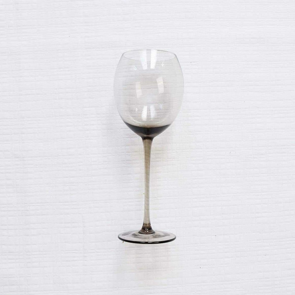 Modern Black Smoke Glass-Set of 4