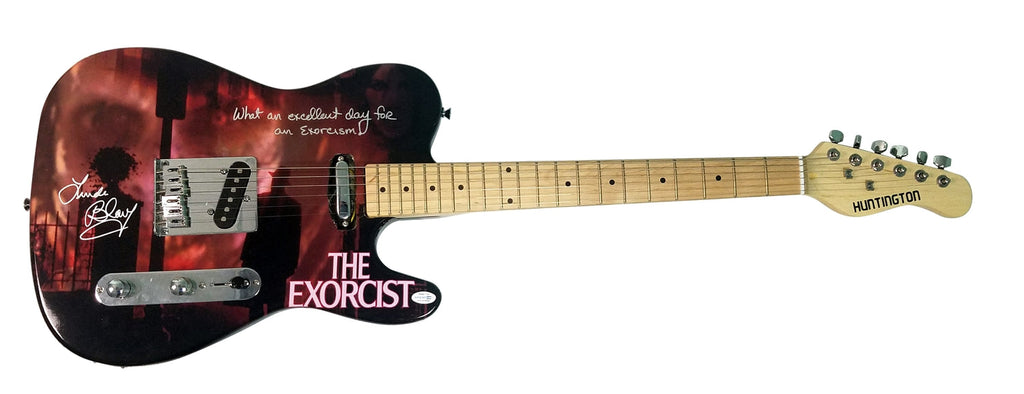 The Exorcist Linda Blair Signed Autographed Custom Photo Guitar ACOA Witness ITP