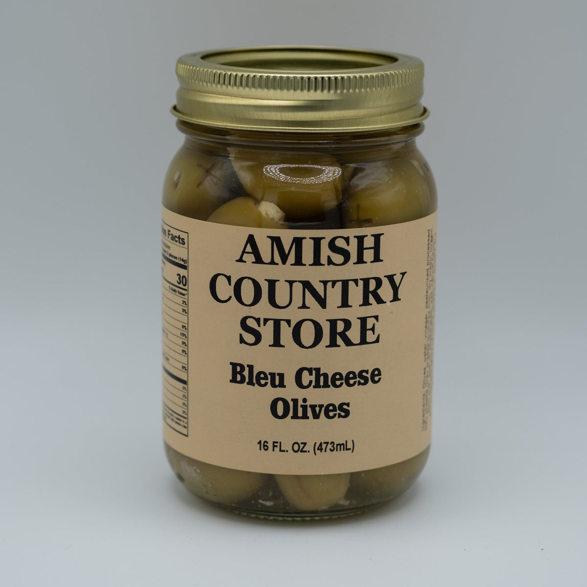 Old-Fashioned Bleu Cheese Stuffed Olives | Savory Queen Olives | 16 oz