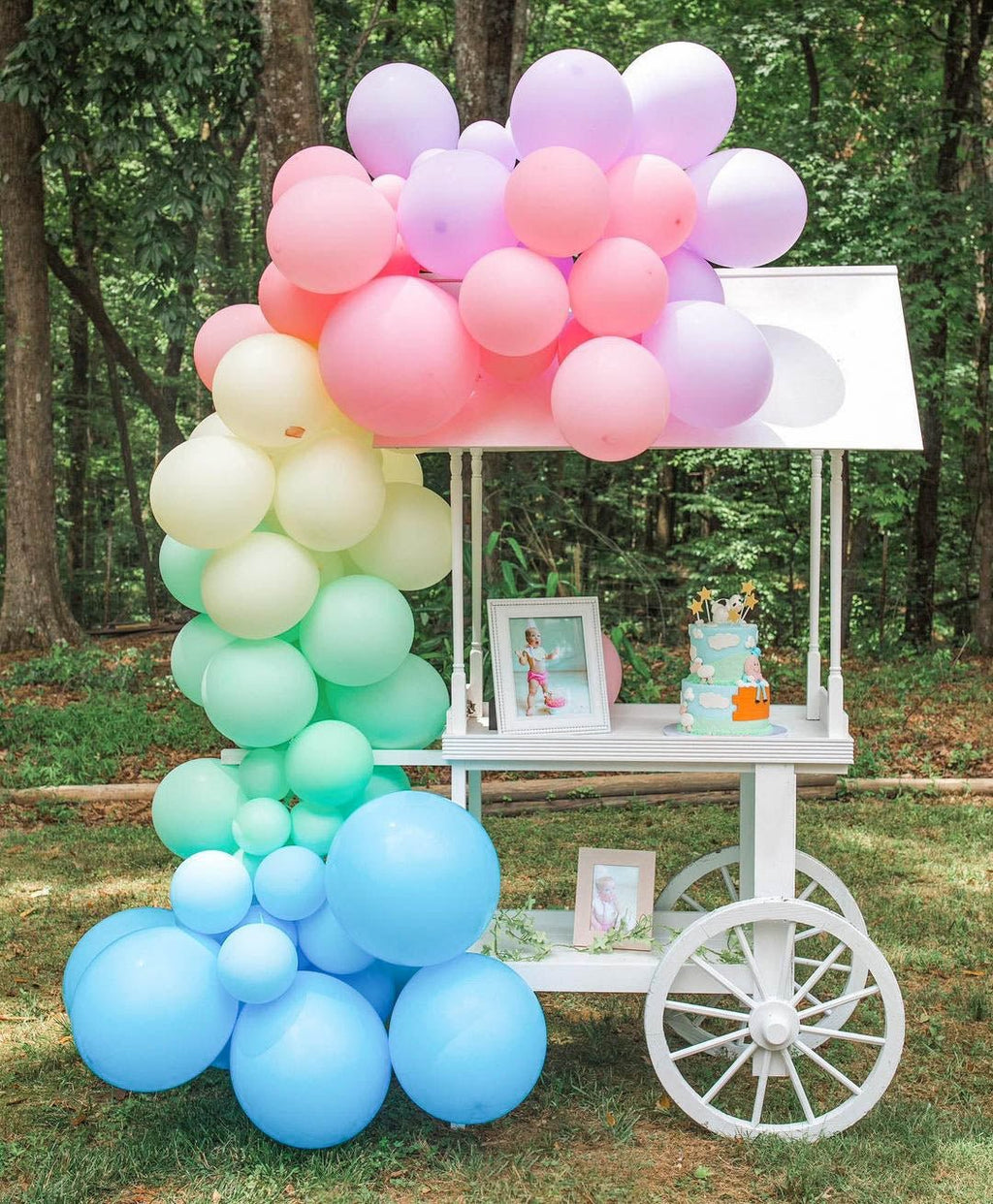 Blue Balloon Garland