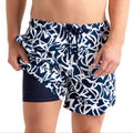 Blue Freedom Hybrid Short, Compression Lined Swim and Resort Trunk