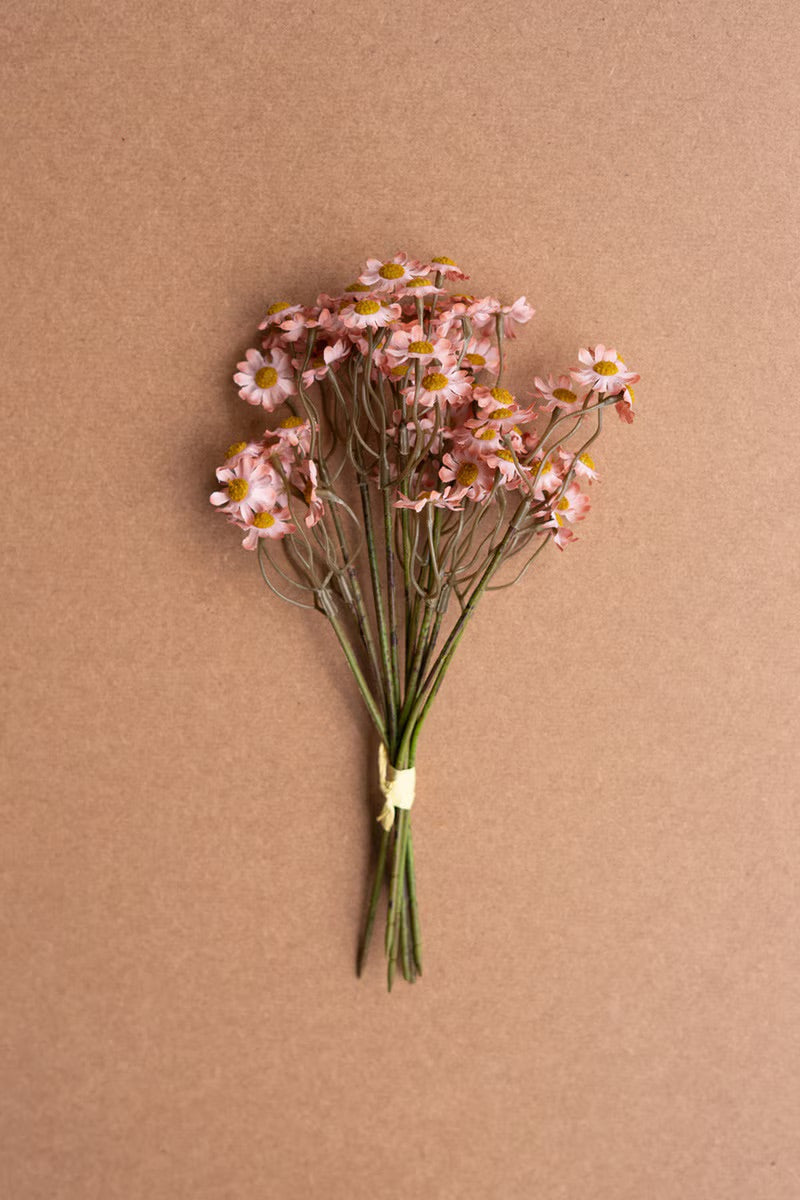 Faux Pink Chamomile Daisy Bundle