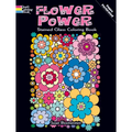 Flower Power Stained Glass Coloring Book - Paperback