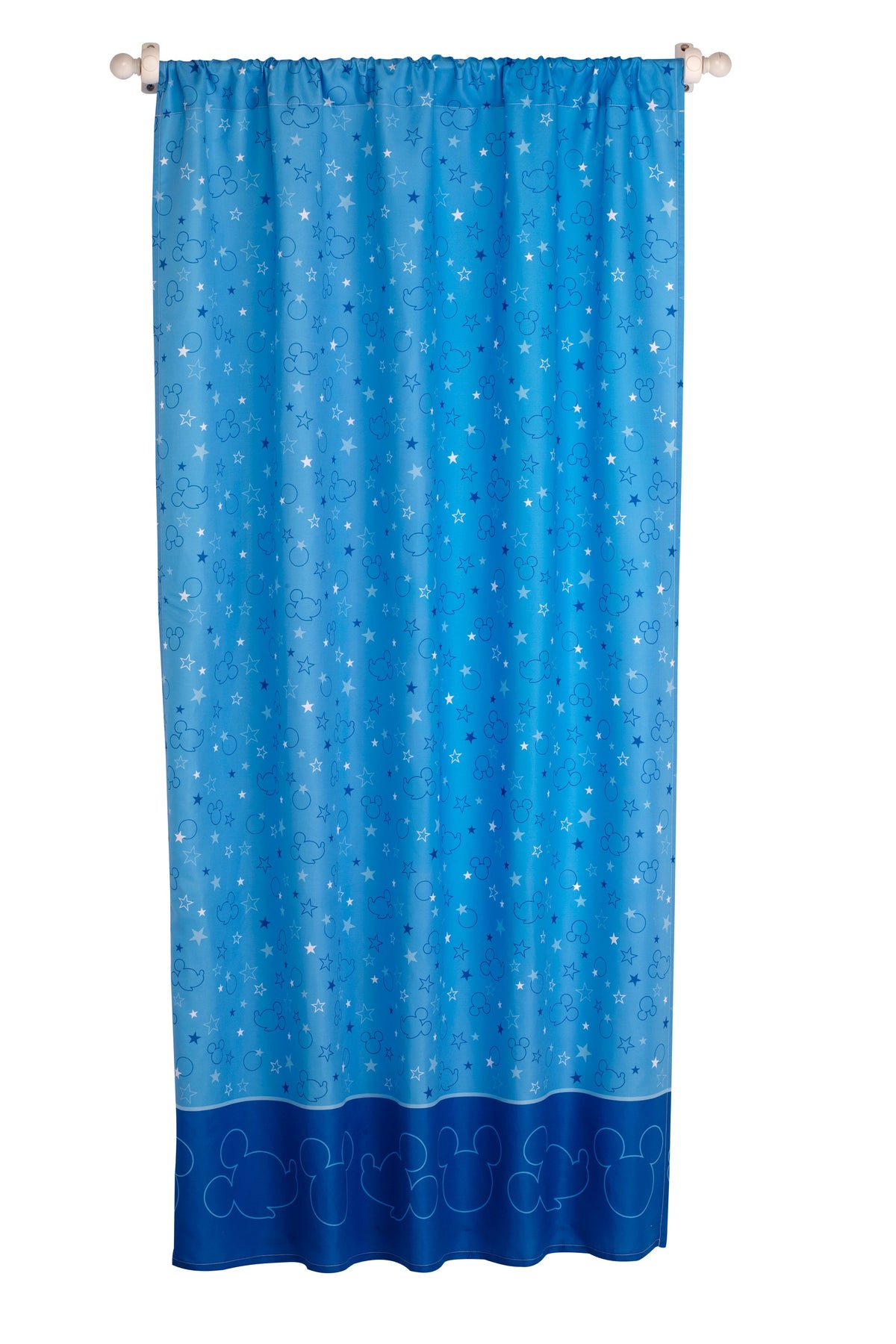 NoJo Disney Mickey Mouse Playground Pals Blue, Navy and White Curtain Panel