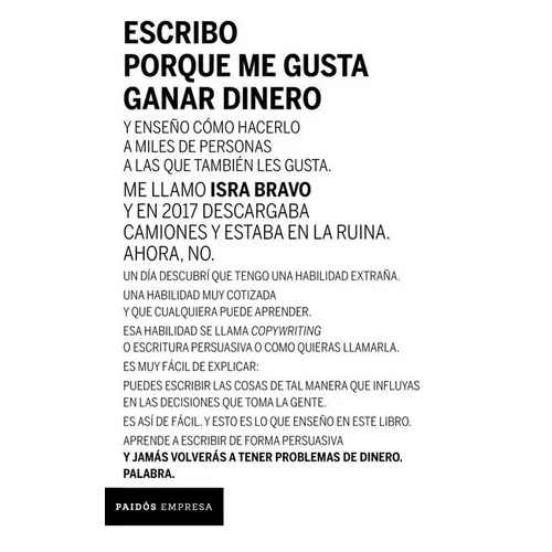 Escribo Porque Me Gusta Ganar Dinero - Paperback
