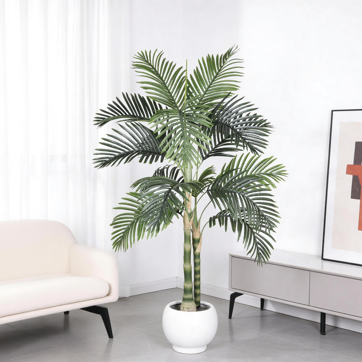 5FT Golden Cane Artificial Palm Tree with