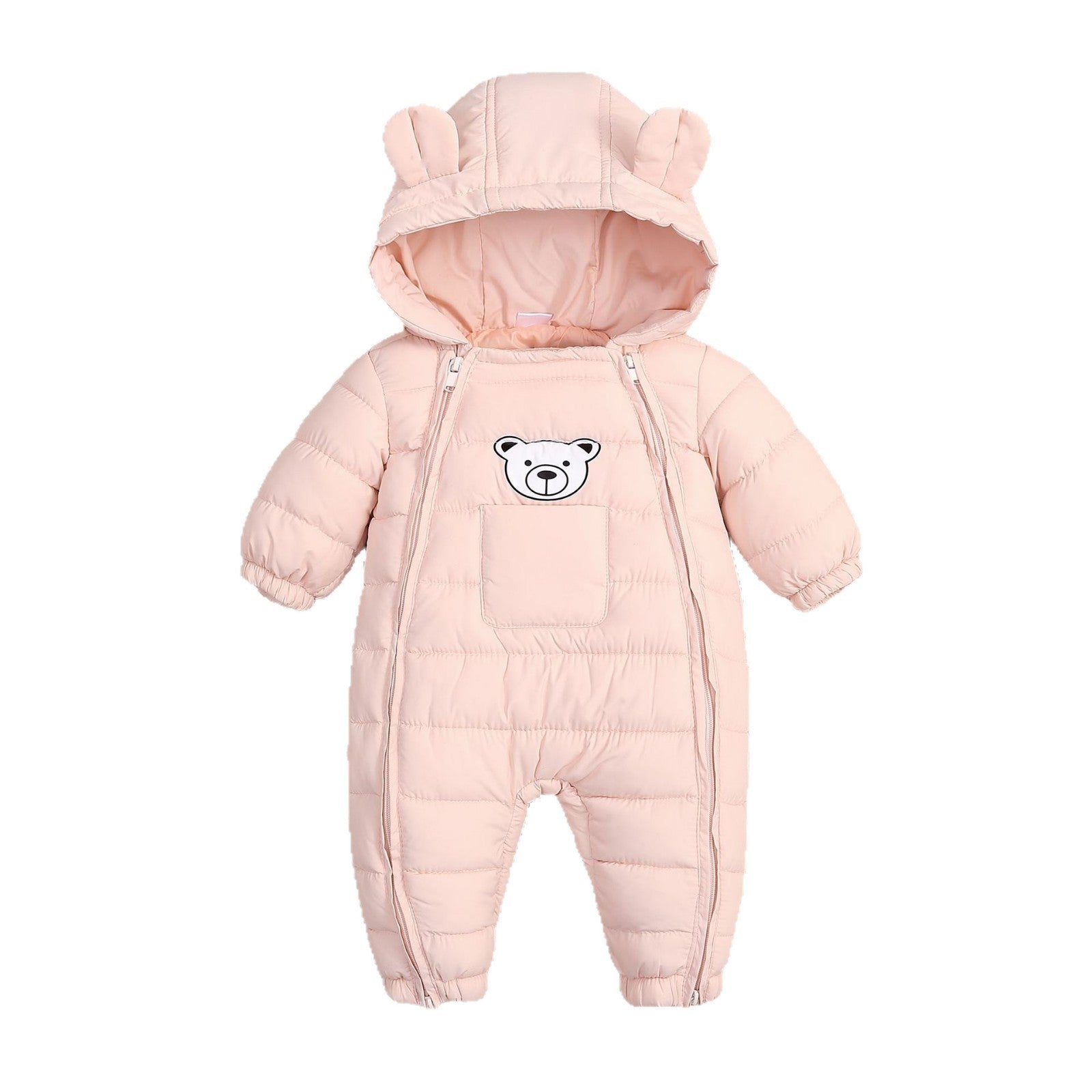 Outdoor One-piece Jumpsuit Set Cotton-padded Jacket