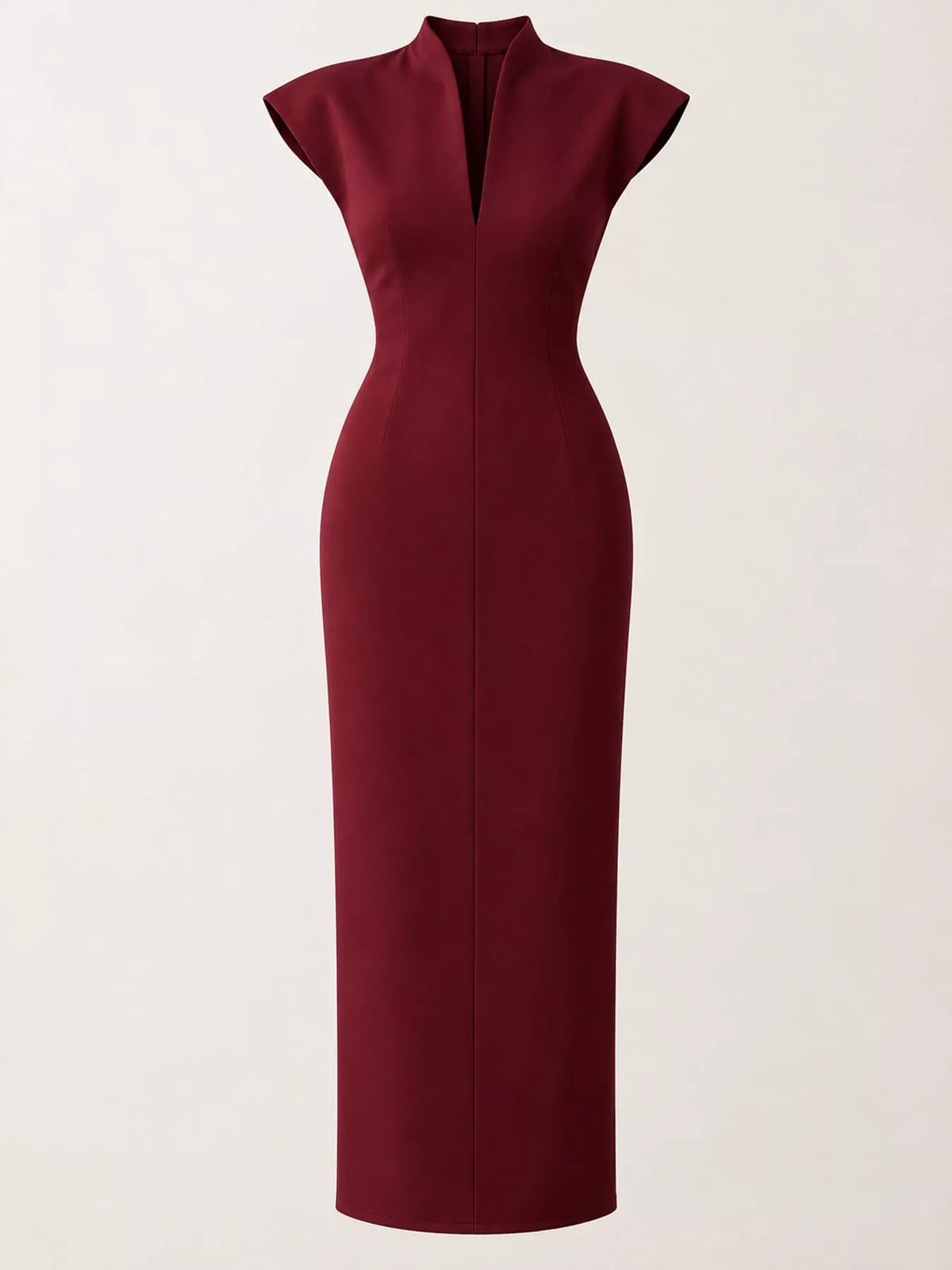 Slit Sleeveless Bodycon Midi Dress