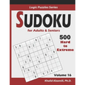 Sudoku For Adults & Seniors: 500 Hard to Extreme: : Keep Your Brain Young - Paperback