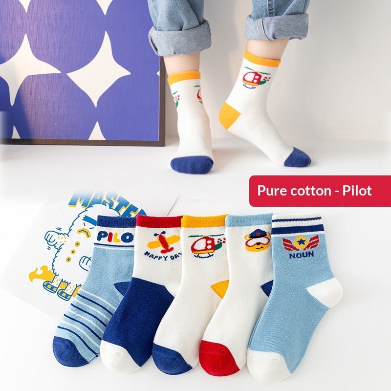 Winter Warm Boys And Girls Middle-aged Baby Socks