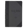 KJV Bible Giant Print Standard-Size (Faux Leather, Black/Gray) - Imitation Leather
