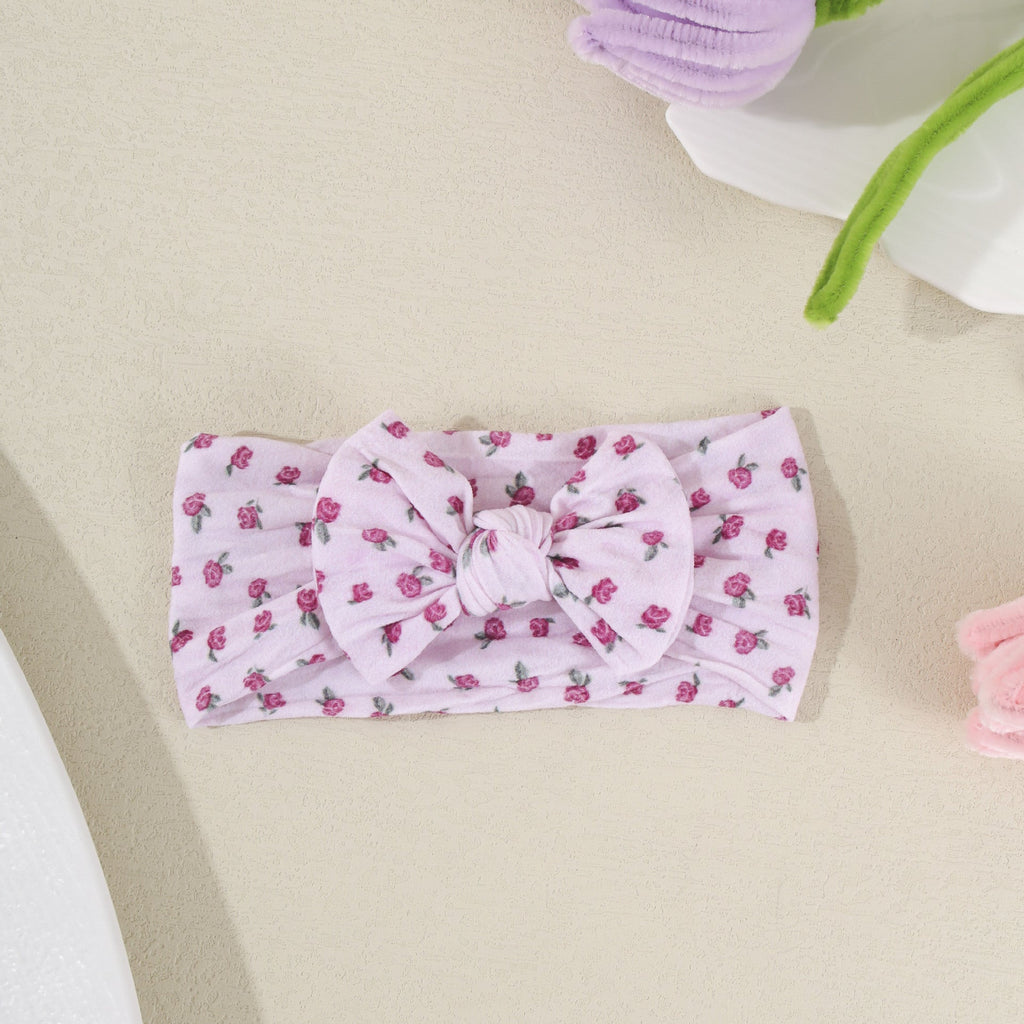Childrens Cute Bow-Knot Elastic Soft Wide Headband