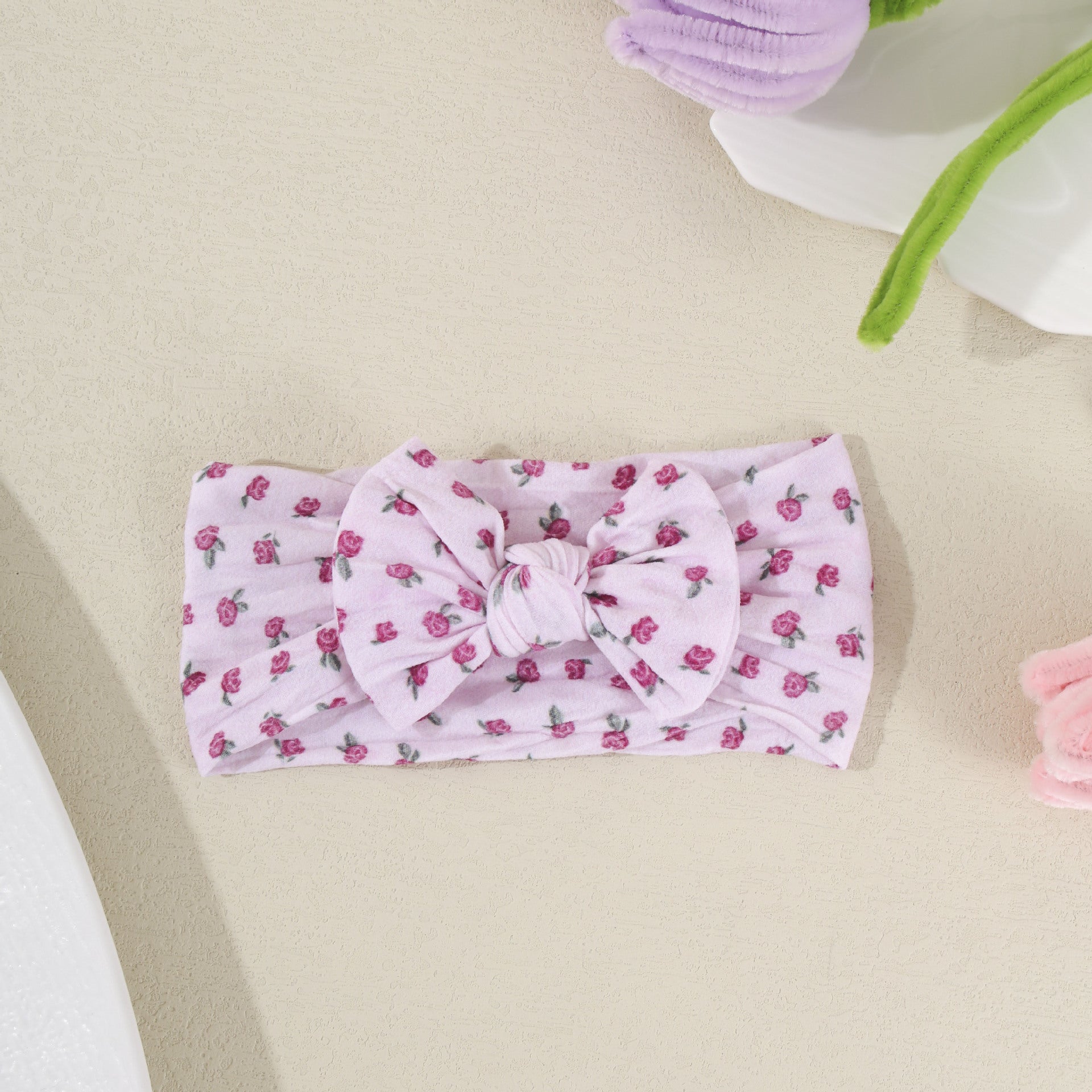 Childrens Cute Bow-Knot Elastic Soft Wide Headband