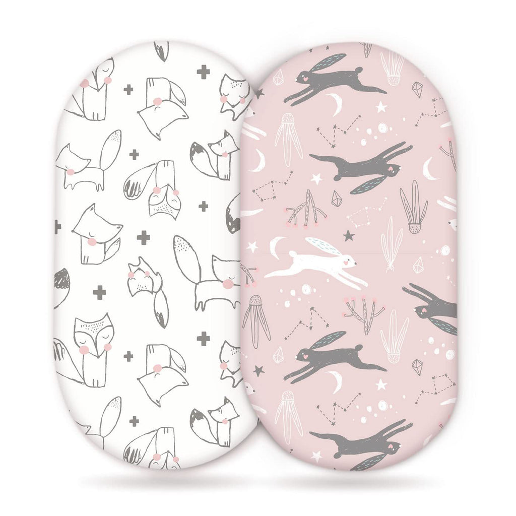 Baby Cradle Fitted Sheet Elastic Printing Baby Caring Table Changing Cover