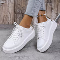 Round Toe Platform Sneakers