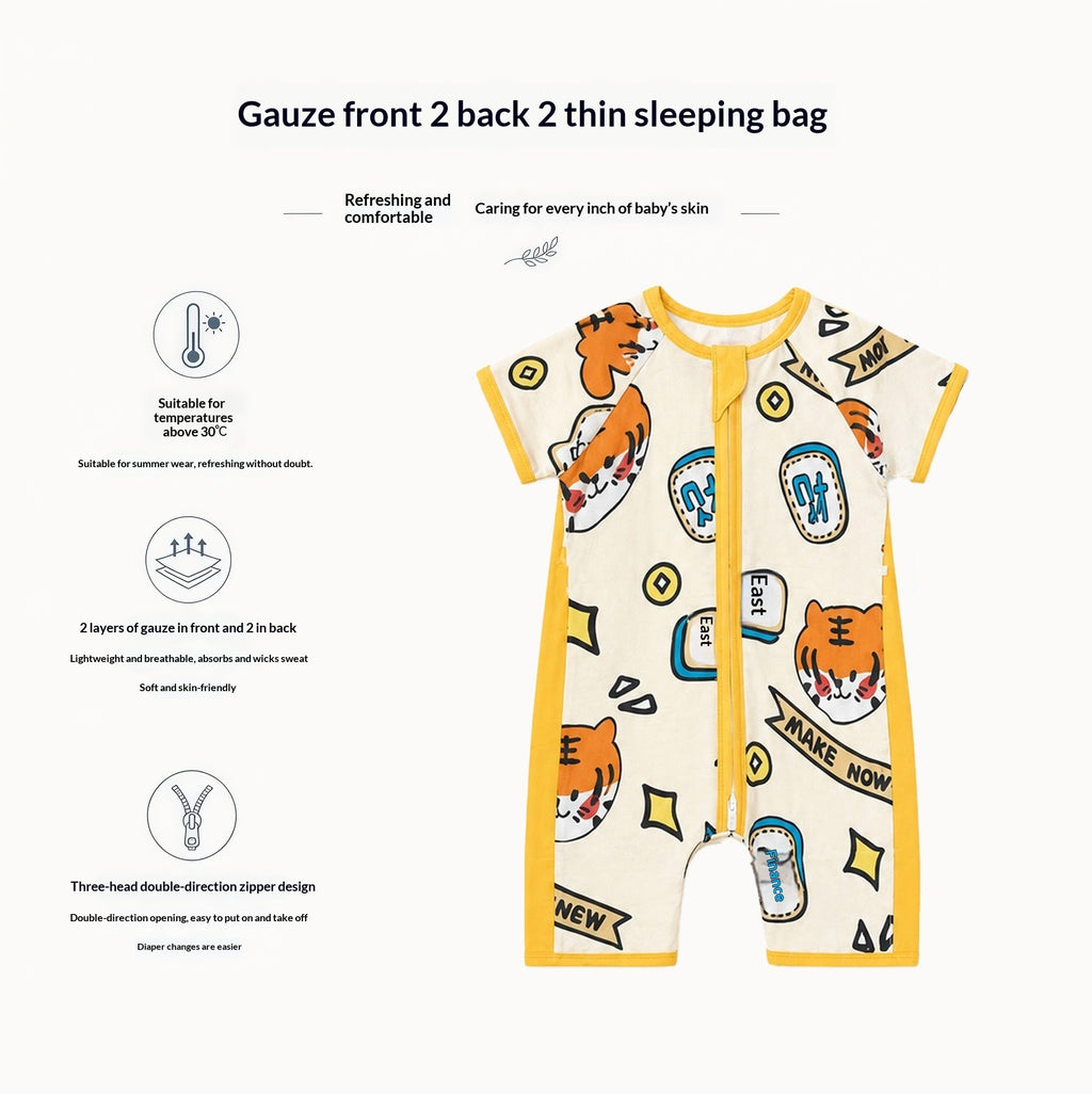 Dudu SpringSummer Lightweight Baby Gauze Sleeping Bag