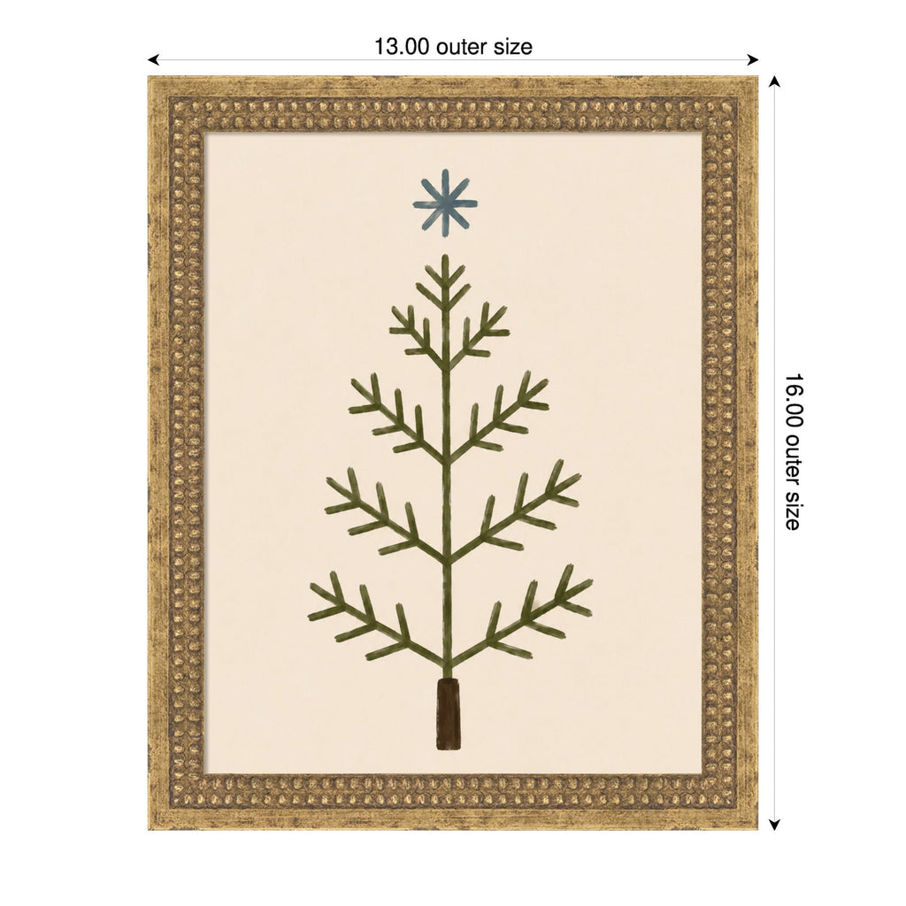 Scandinavian Tree by Laura Moss Framed Mounted Canvas Wall Art Print