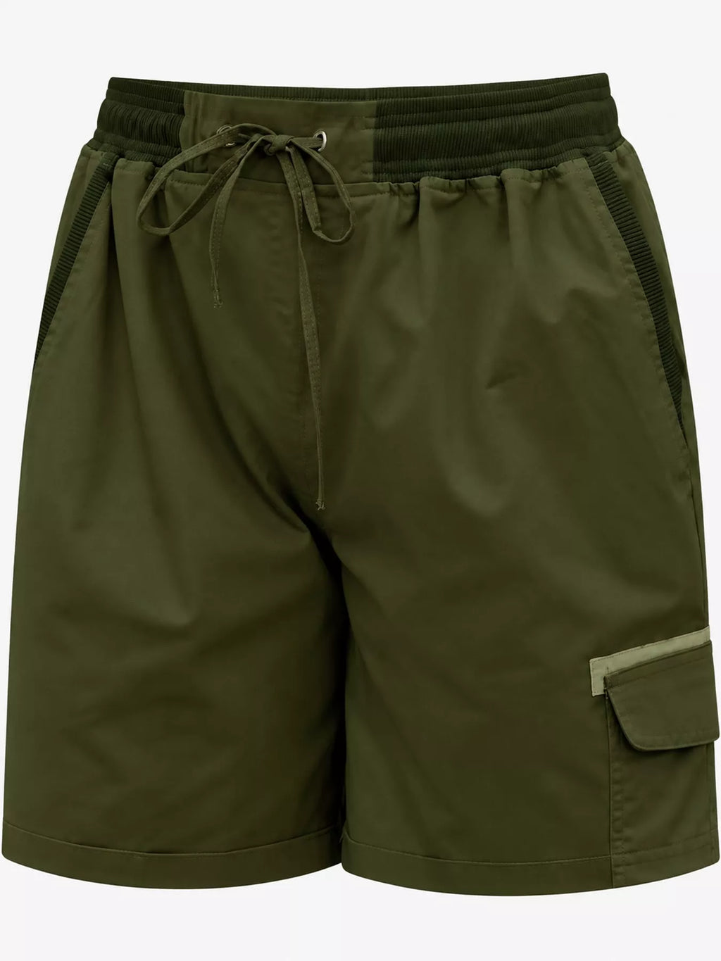 Full Size Drawstring Cargo Shorts Plus Size