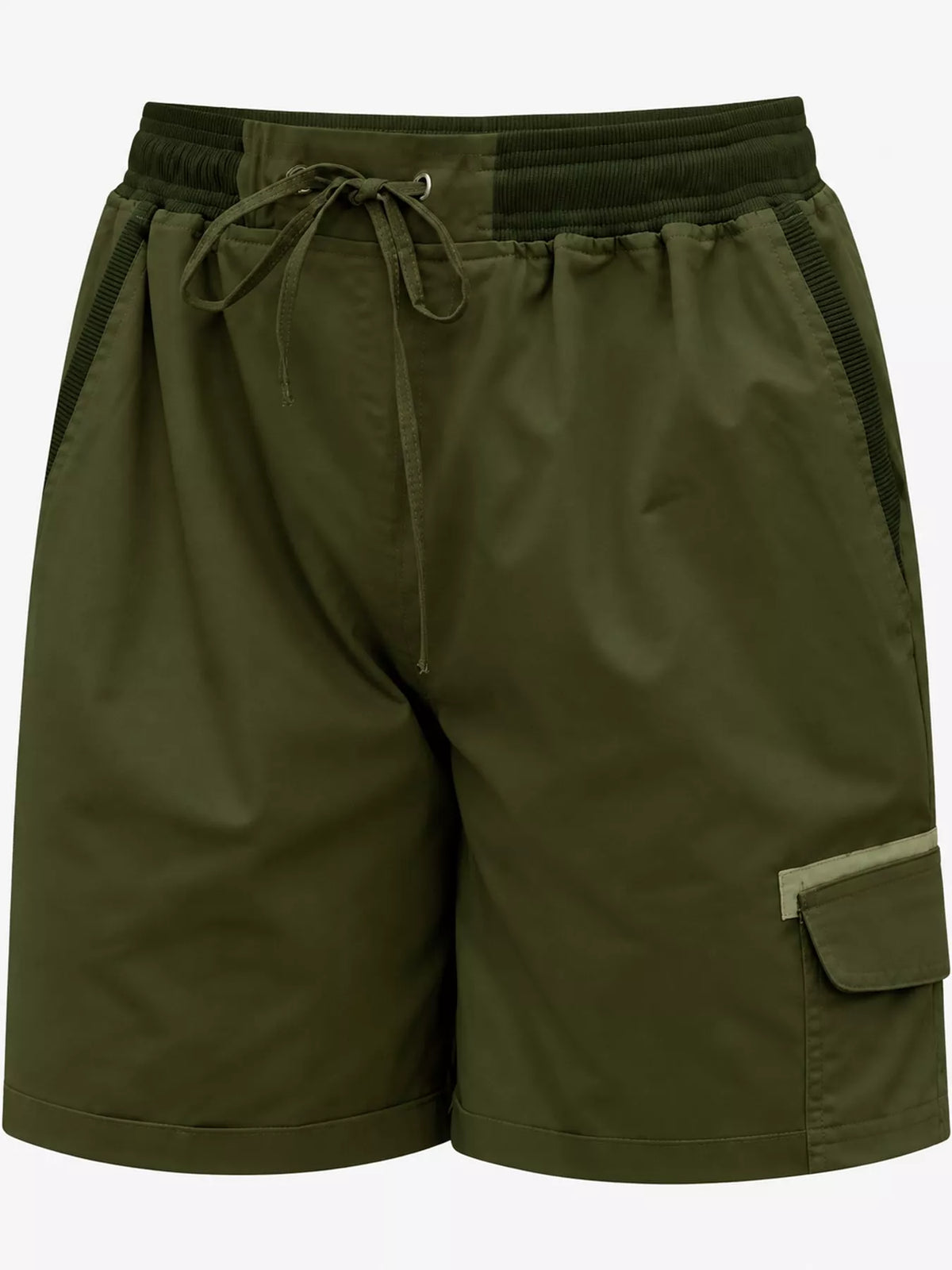 Full Size Drawstring Cargo Shorts Plus Size