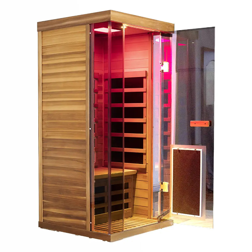 Pre-order SR01 1 Person Red Cedar Far Infrared Sauna Restocking July 31