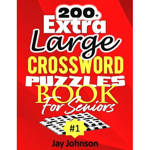 200+ Extra Large Crossword Puzzle Book For Seniors - Paperback