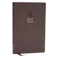 NKJV Holy Bible, Value Ultra Thinline, Charcoal Leathersoft, Red Letter, Comfort Print - Imitation Leather