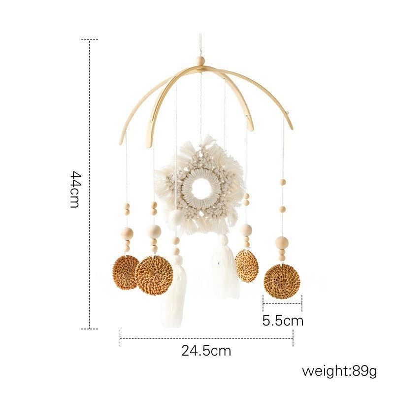 Crib Rattle Three-month-old Newborn Stroller Crib Headboard Rattle