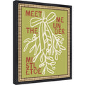 Mistletoe by Kikiandnim Framed Mounted Canvas Wall Art Print