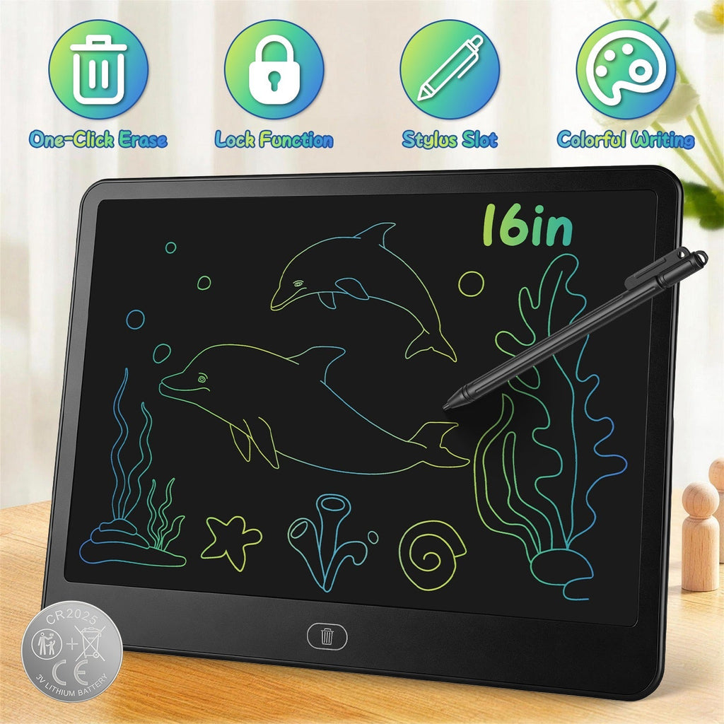 LCD Writing Tablet for Kids with Stylus & Lock Function