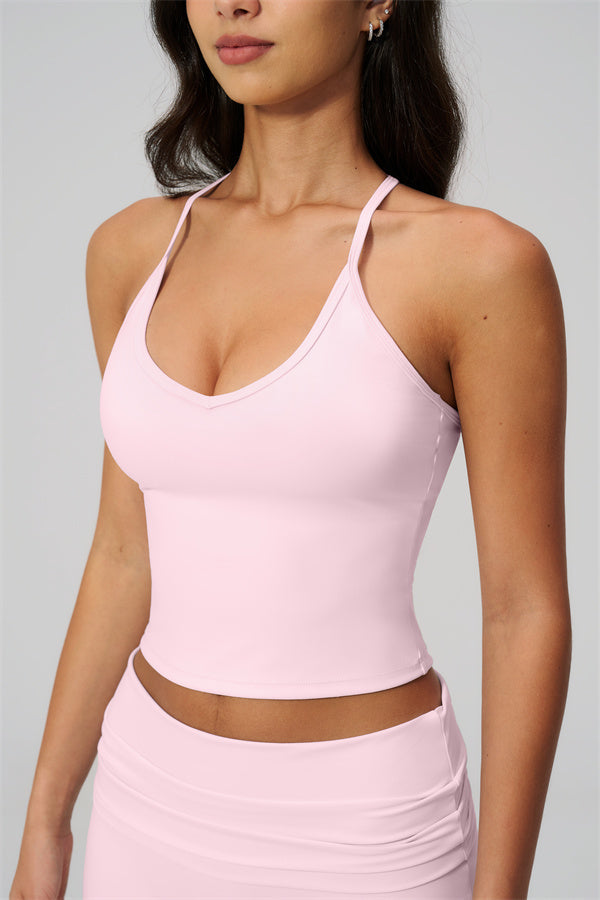 The Daring Tank Top Straight Leg Pants 2-Piece Set
