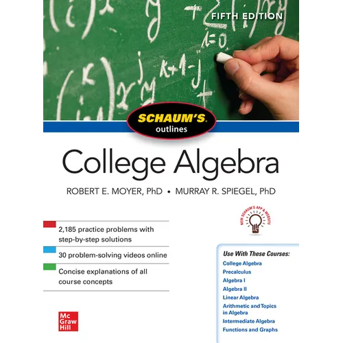 Schaum's Outline of College Algebra, Fifth Edition - Paperback
