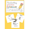 Handwriting practice notebook: Handwriting practice notebook for kids learn names and write letters and Kids coloring activity books - Paperback