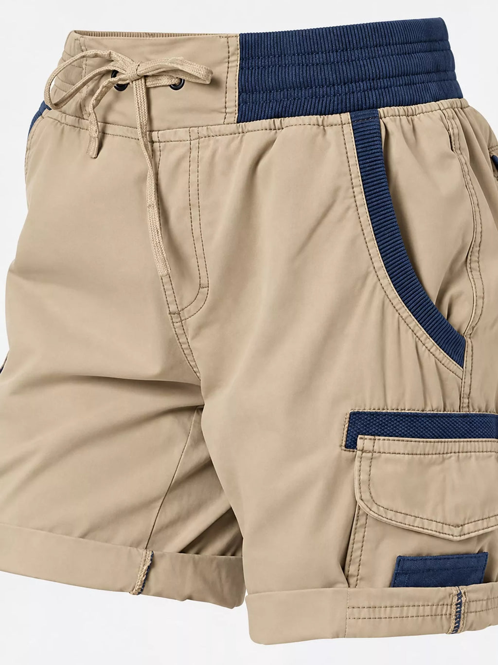 Full Size Drawstring Cargo Shorts Plus Size