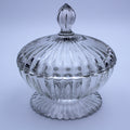 Jeannette Glass National Footed Candy Dish - Clear Pressed Glass