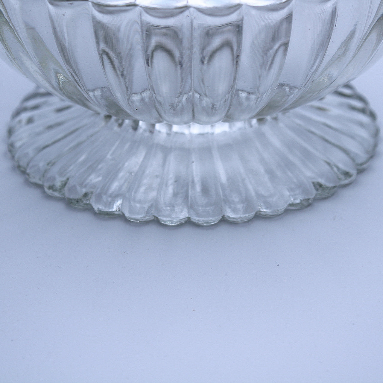 Jeannette Glass National Footed Candy Dish - Clear Pressed Glass