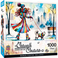 Catwalk Couture - Fashionista and Feline 1000 Piece Jigsaw Puzzle by Masterpieces Puzzles