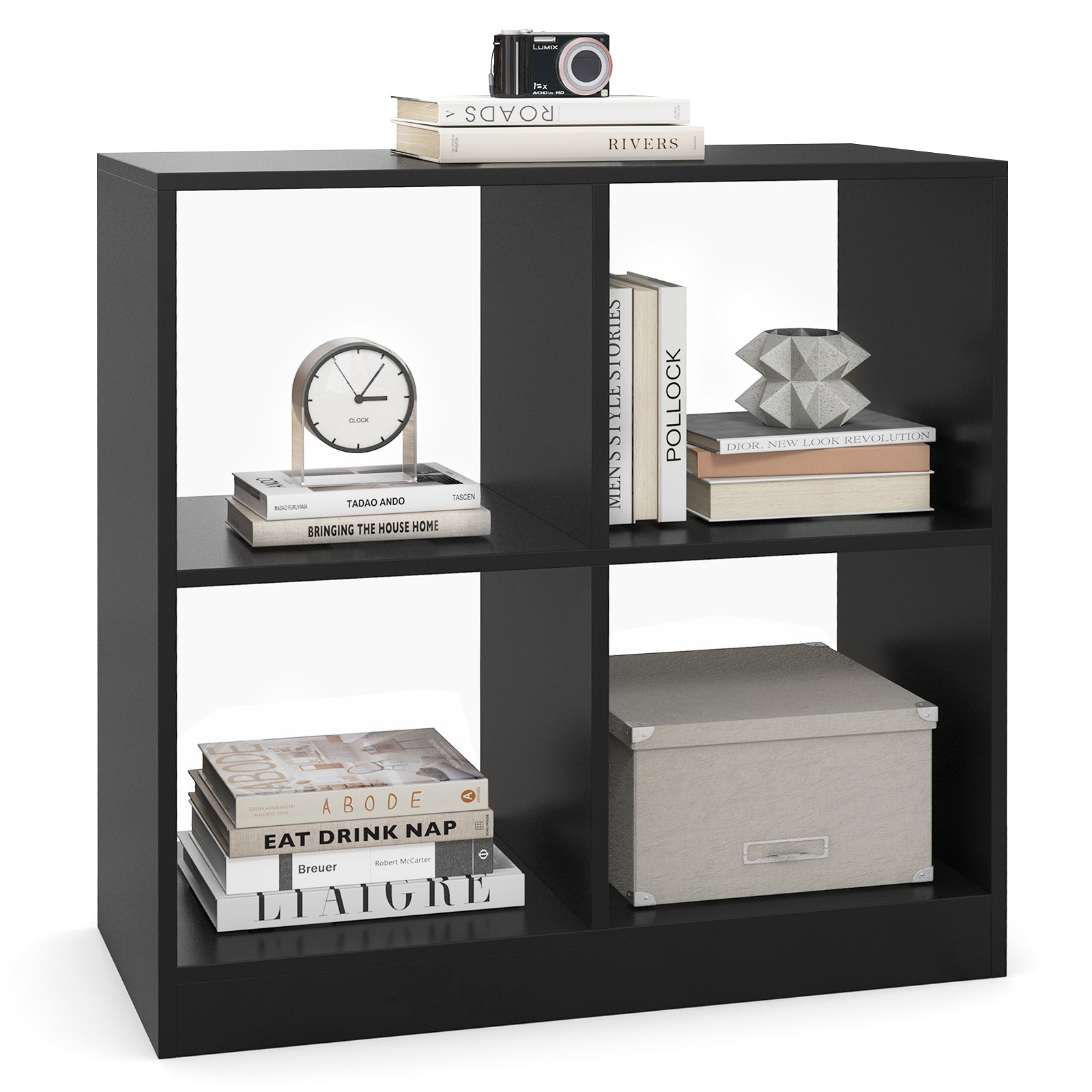 4-Cube Kids Bookcase with Open Shelves